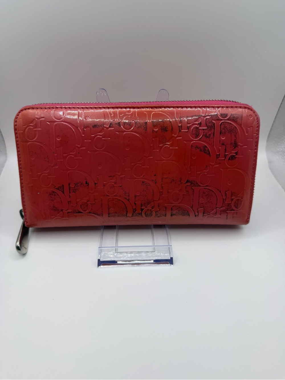 Christian Dior Diorissimo Patent Leather Zippy Wallet - Picture 3 of 11